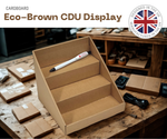 Load image into Gallery viewer, 3 STEP Mini Counter Top Eco friendly Brown Cardboard CDU Display