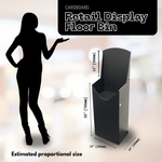 Load image into Gallery viewer, Black Cardboard POS Floor Stand Display Bin FSDU