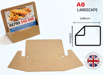 Load image into Gallery viewer, ECO Friendly Brown Cardboard A6 Leaflet Holder Pack of 10, 25, 50