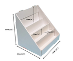 Load image into Gallery viewer, Plain White Counter Top Display Unit wth 4 Tiers- 12" x12"