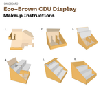 Load image into Gallery viewer, 3 STEP Mini Counter Top Eco friendly Brown Cardboard CDU Display