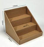 Load image into Gallery viewer, 3 STEP Small Counter Top Eco friendly Brown Cardboard CDU Display