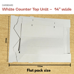 Load image into Gallery viewer, 3 STEP 14" WIDE Counter Top White Cardboard CDU Display
