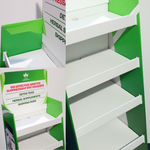 Load image into Gallery viewer, Custom Printed Cardboard 5 Shelves Floor Stand Retail Display Unit FSDU