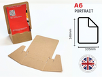 Load image into Gallery viewer, ECO Friendly Brown Cardboard A6 Leaflet Holder Pack of 10, 25, 50
