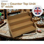 Load image into Gallery viewer, 3 STEP 9" Counter Top Brown Cardboard CDU Display