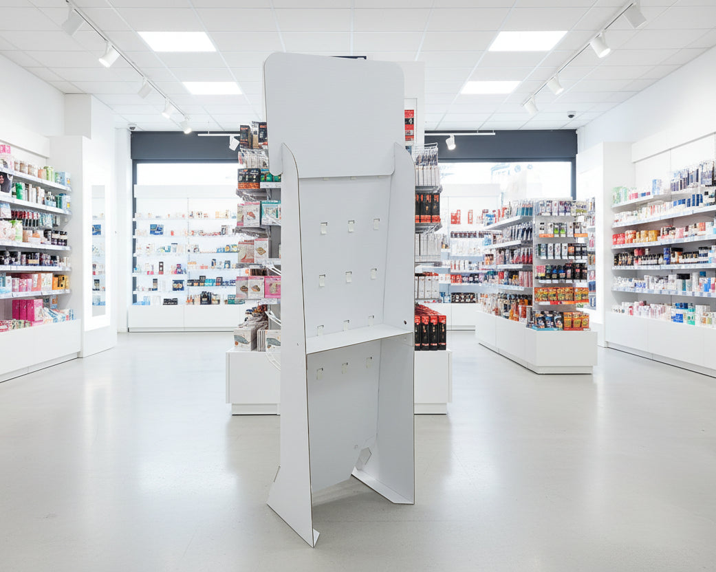 Euro Hook Floor Standing Display Unit 4ft