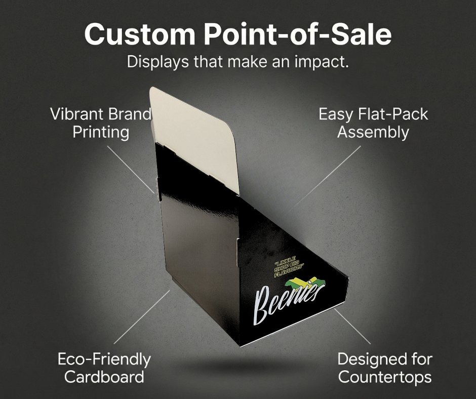 Custom Branded Full Colour Printed Counter Top CDU Display