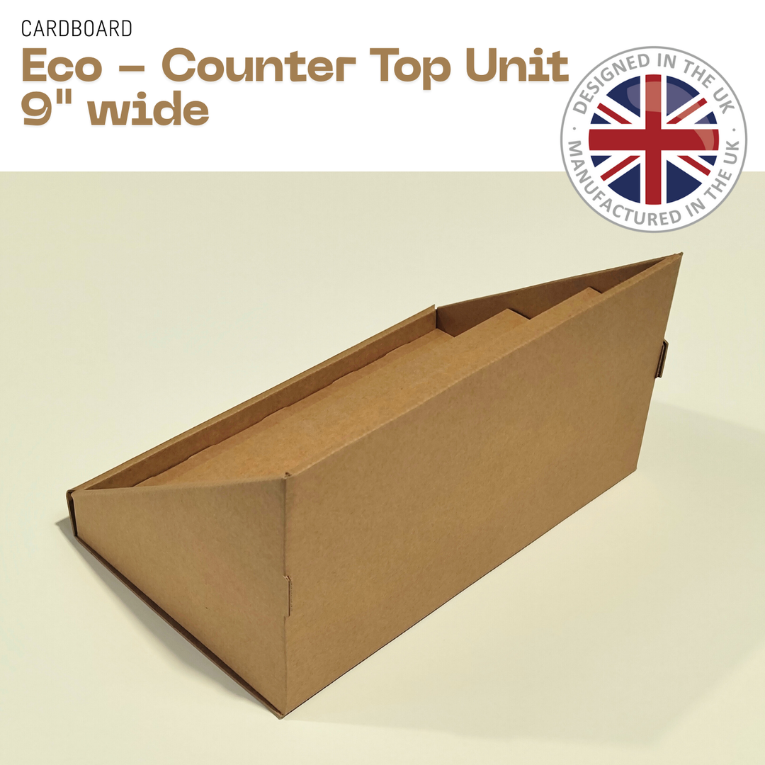 3 STEP 9" Counter Top Brown Cardboard CDU Display