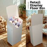 Load image into Gallery viewer, White Cardboard Retail Display Bin Floor Standing Unit
