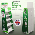 Load image into Gallery viewer, Custom Printed Cardboard 5 Shelves Floor Stand Retail Display Unit FSDU
