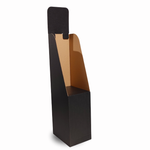 Load image into Gallery viewer, Black A4 Magazine Floor Stand Display Unit FSDU