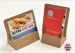 Load image into Gallery viewer, ECO Friendly Brown Cardboard A6 Leaflet Holder Pack of 10, 25, 50