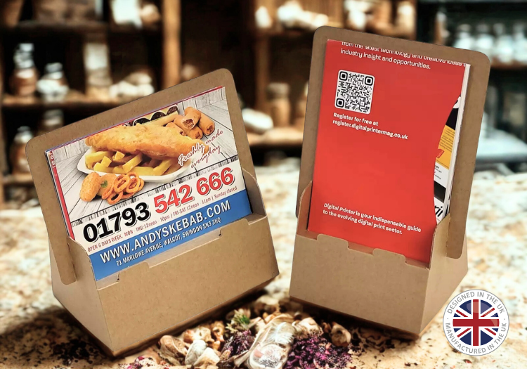 ECO Friendly Brown Cardboard A6 Leaflet Holder Pack of 10, 25, 50