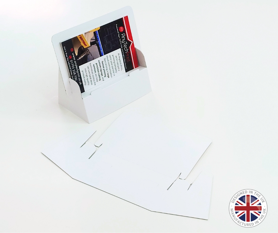 White Cardboard A6 (4"x6") Leaflet Holders