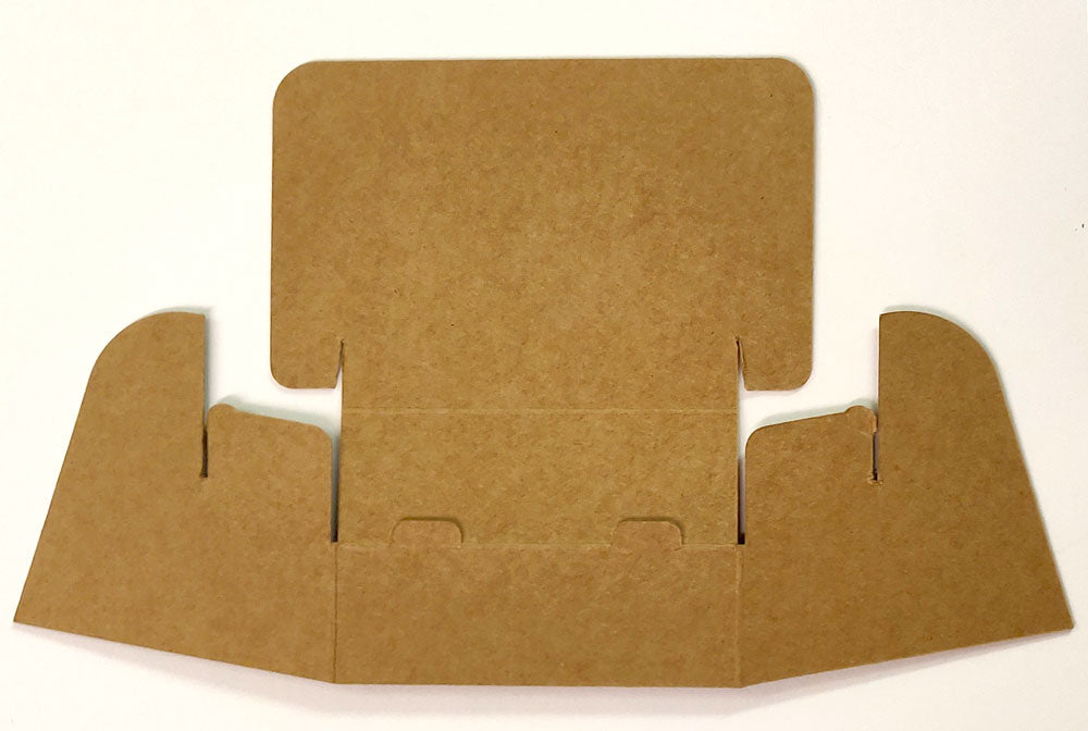 Eco-friendly Craft Brown Cardboard Business Card Holder Pack of 10, 25, 50