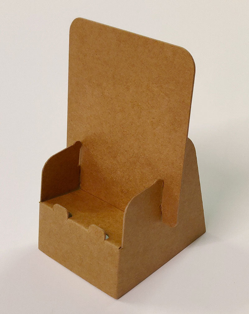 Eco-friendly Craft Brown Cardboard Business Card Holder Pack of 10, 25, 50