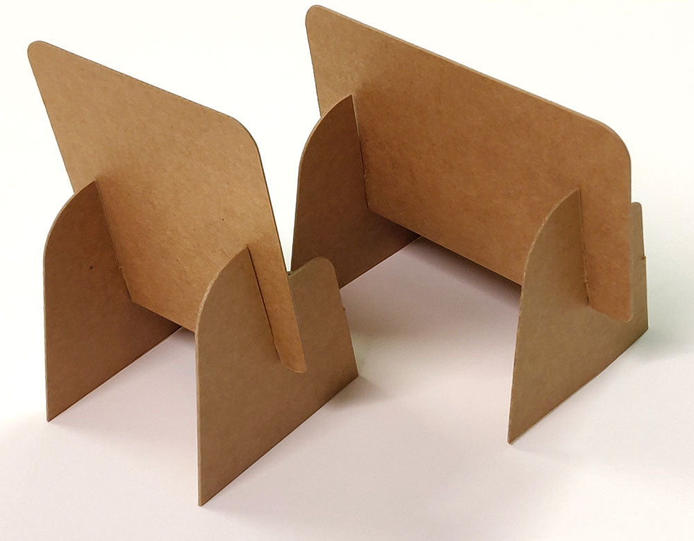 Eco-friendly Craft Brown Cardboard Business Card Holder Pack of 10, 25, 50