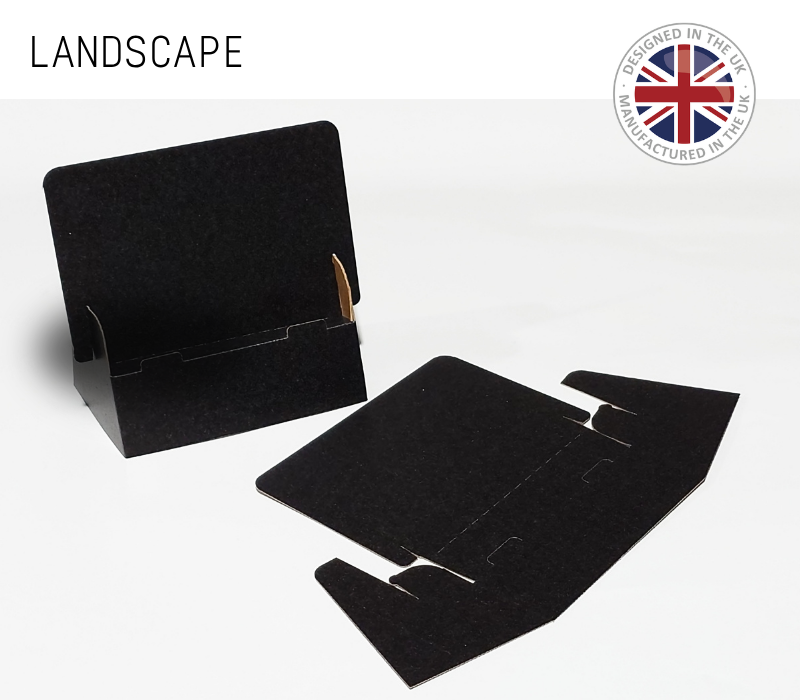 Black Cardboard A6 (4"x6") Leaflet Holders