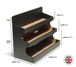 Load image into Gallery viewer, Black Counter Top Shelves Display Unit -22 Inch Wide