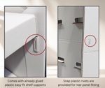 Load image into Gallery viewer, Large White Cardboard 4 Shelves Floor Stand Display Unit FSDU 4ft
