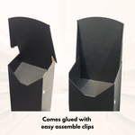 Load image into Gallery viewer, Black Cardboard POS Floor Stand Display Bin FSDU