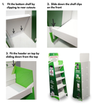 Load image into Gallery viewer, Custom Printed Cardboard 5 Shelves Floor Stand Retail Display Unit FSDU