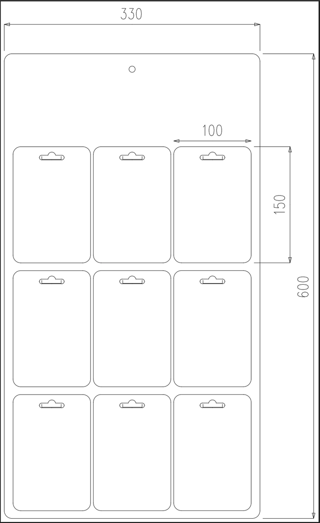 Printed Eurohook Display Board
