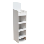 Load image into Gallery viewer, White bookshelf with multiple shelves on a white background