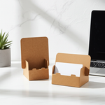 Load image into Gallery viewer, Eco-friendly Craft Brown Cardboard Business Card Holder
