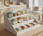 Load and play video in Gallery viewer, 3 STEP 14" WIDE Counter Top White Cardboard CDU Display